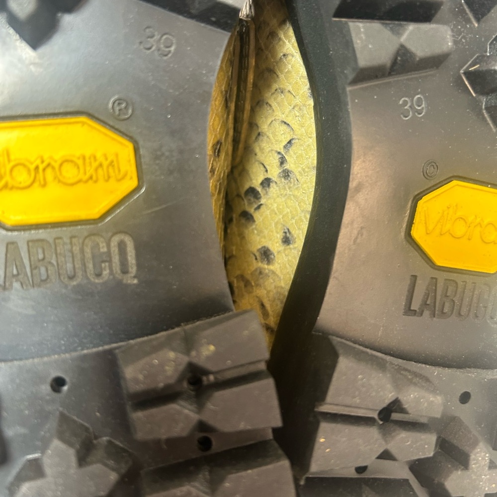 Labucq Kitty loafer. Python embossed leather. Vib… - image 8